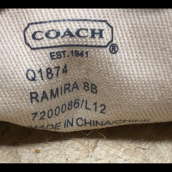 NEW Coach Ramira Gunmetal Glitter Flats Size 8B - Picture 7 of 8